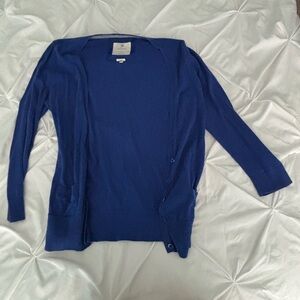 Aerie Royal Blue Women's 3/4 Sleeve Cardigan